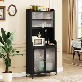 Costway Küchenbuffet 192 cm Schwarz
