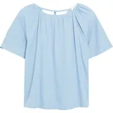 s.Oliver Leinenmixbluse mit Schleifendetail Blau 46