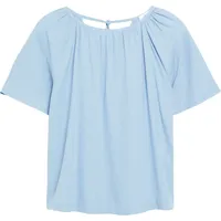 s.Oliver Leinenmixbluse mit Schleifendetail Blau 46