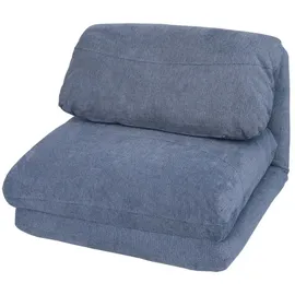 MCW Schlafsessel MCW-E68 Stoff/Textil 0 x 0 x 0 cm Hellblau mit Schlaffunktion