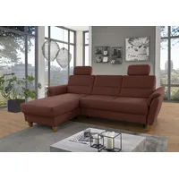 Home Affaire Ecksofa »Palmera L-Form«, Federkern, wahlweise mit Bettfunktion und mit/ohne Bettkasten, rosegold