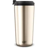 Alfi ISO COFFEE MUG, champagner, Isolier-Trinkbecher 0,40 l, Kaffeebecher to go, spülmaschinenfest, BPA-frei, hält 4h heiß und 8h kalt, Becher für unterwegs