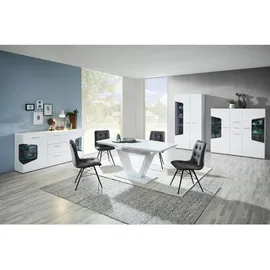 hom'in Esszimmerstuhl KAROL Textil braun