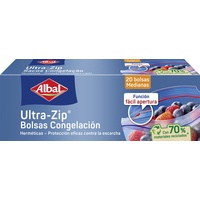 ALBAL Gefrierschrank, luftdicht, Ultra-Zip, 1 Liter, 17 x 17