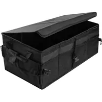 Youyijia Premium Auto Kofferraum Organizer mit Deckel – Faltbare Kofferraumtasche groß, stabil & rutschfest, Kofferraumbox mit doppeltem Boden, idealer PKW Organizer mit Tragegriffen