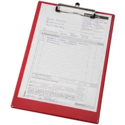 Eichner PVC-Klemmbretter rot, 232 x 338 mm 5 St.