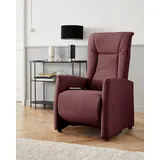 TV-Sessel SIT & MORE "Melissa", rot (bordeaux), B:71cm, 98% Polyester 2% Polyamid, Sessel, wahlweise elektrisch oder manuell verstellbar, optional Aufstehhilfe