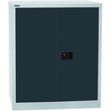 BISLEY Flügeltürenschrank Universal E402A01525 lichtgrau, anthrazitgrau 91,4 x 40,0 x 100,0 cm, aufgebaut