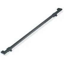 Relaxdays Handlauf eckig, matt, Treppengeländer innen, 150 cm, Treppenhandlauf mit Wandhalterung, modern, anthrazit