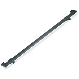 Relaxdays Handlauf eckig, matt, Treppengeländer innen, 150 cm, Treppenhandlauf mit Wandhalterung, modern, anthrazit