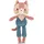 Lilliputiens Jeanne die Katze 18 cm Blau