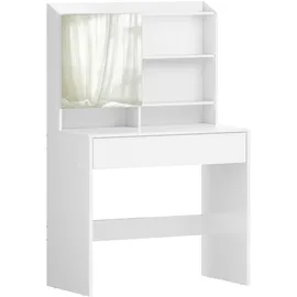 VASAGLE Schminktisch, mit Spiegel weiß