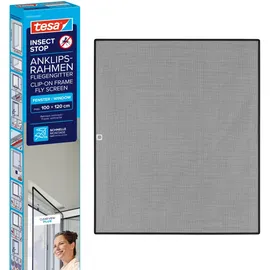 Tesa Insektenschutzfenster Insect Stop 100 x 120 cm Anthrazit
