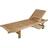 Garden Pleasure Solo Sonnenliege 200 x 77 x 97 cm natur