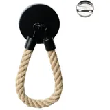 Toilettenpapierhalter ohne Bohren, Vintage Toilettenpapierrollenhalter, Mattschwarzer Toilettenpapierhalter für Bad und wc mumu