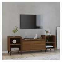 Furnicato TV-Schrank Braun Eichen-Optik 160x35x55 cm Holzwerkstoff