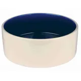 Trixie Keramiknapf, 2,1 l/ø 22 cm, creme/blau, 1 Stück (1er Pack)