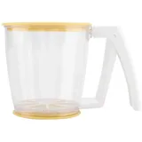 Mehlsieb-Handbecher Mehlsieb Sieb Pulver Mesh Sieb Backzubehör Werkzeuge mit Deckel