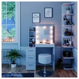 Vicco Schminktisch Meryl mit LED Beleuchtung und Hocker