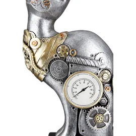Casablanca by Gilde GILDE Figur Steampunk Cat silberfarben - (H) 30 cm | Gr.: onesize