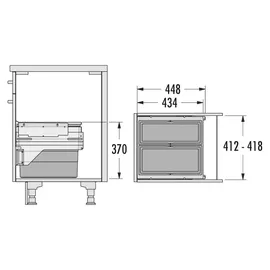 HAILO Cargo 38 l Dunkelgrau
