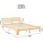 Homestyle4u Holzbett 140 x 200 cm Braun