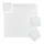 Relaxdays Bodenschutzmatte 30x30cm 24er Set Weiß