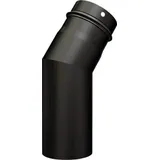 Buderus Abgasbogen 30° 0,6 mm Stahlblech 2-teilig Schwarz