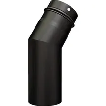 Buderus Abgasbogen 30° 0,6 mm Stahlblech 2-teilig Schwarz