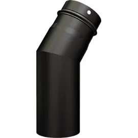 Buderus Abgasbogen 30° 0,6 mm Stahlblech 2-teilig Schwarz