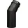 Buderus Abgasbogen 30° 0,6 mm Stahlblech 2-teilig Schwarz