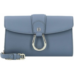 AIGNER Evviva Clutch Tasche Leder 22 cm washed blue