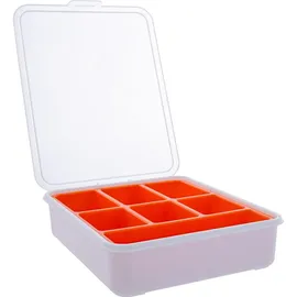 InLine InLine® Kleinteilebox, 7 Fächer, Abmessungen: 180x140x40mm, orange
