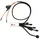 Hex 4 Kanal Zubehörmanager für Motorrad 76 mm x 30 mm x 16 mm