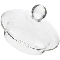 VICASKY Ersatzdeckel Für Teekanne Aus Hitzebeständigem Glas Durchsichtiger Glasdeckel Für Teekanne Deckel Ersatz Zubehör Für Glasteekanne Für Haushalt Camping Und Party 2.56X2.56X1.77In