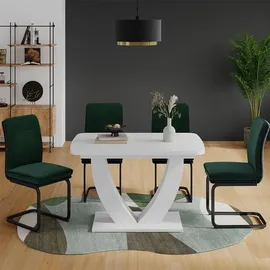 Vicco Fenaro 120 x 77,4 x 80 cm ausziehbar weiß