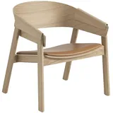 Muuto Cover Lounge Chair, eiche / cognac