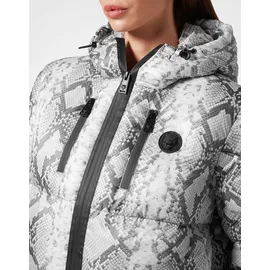Plein Sport Jacke Python dunkelgrau | weiß L