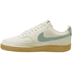 Sneaker NIKE SPORTSWEAR "Court Vision Low", Herren, Gr. 43, sail, steam, Synthetik, Schuhe Sneaker, inspiriert vom Design des Nike Air Force
