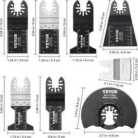 Vevor 33x Sägeblatt Multifunktionswerkzeug ohne Akku + Zubehör