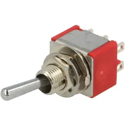 LIGHT COUNTRY Hebelschalter, DPDT, ON-(ON), 2A/250V, 5A/28V
