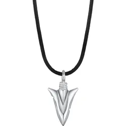 KUZZOI Kette 925er Silber, Leder Ketten   Herren 