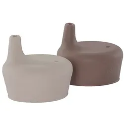 lille VILDE Trinkbecher-Deckel, braun/beige, 125ml-250ml