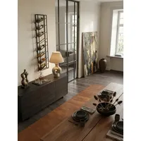 KADIMA DESIGN Weinregal 36 x 150 x 8 cm Schwarz