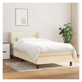 vidaXL Boxspringbett 100 x 200 cm Creme
