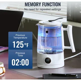 Vevor Wasserstoff-Wasserkrug-Generator 1,5 l Weiß