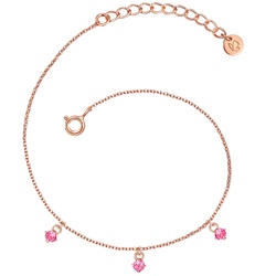Glanzstücke München Armband Sterling Silber Spinell in Roségold Armbänder & Armreife   Damen 