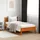 vidaXL Massivholzbett 90 x 200 cm Wachsbraun