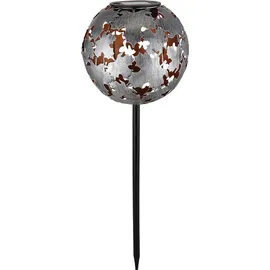 GLOBO 36748S Solarleuchte Metall silbergrau, LED