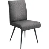 K+W Komfort & Wohnen »Giacomo I«, 1 St., Flachgewebe 775, 4- Fußstuhl mit umlaufenden 4mm Keder am Rücken und Sitz, Metallfüße